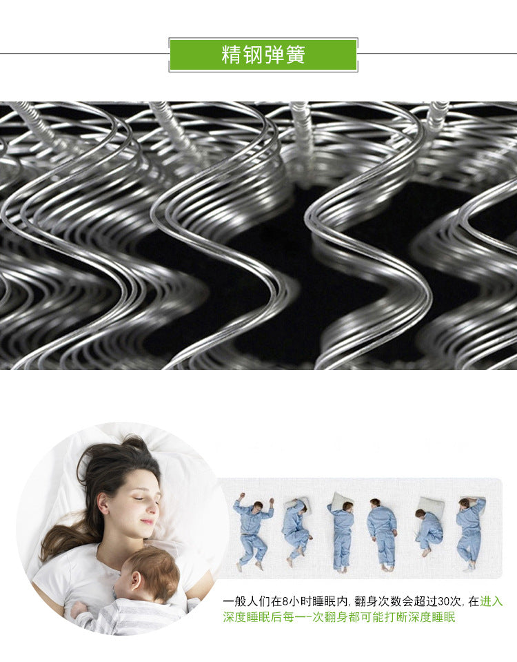 Mattress for Hotels and Rental Rooms, Dual Firmness, Custom Size, Spring, Latex, Sponge, Coconut Palm, Double Mattress, Wholesale Available