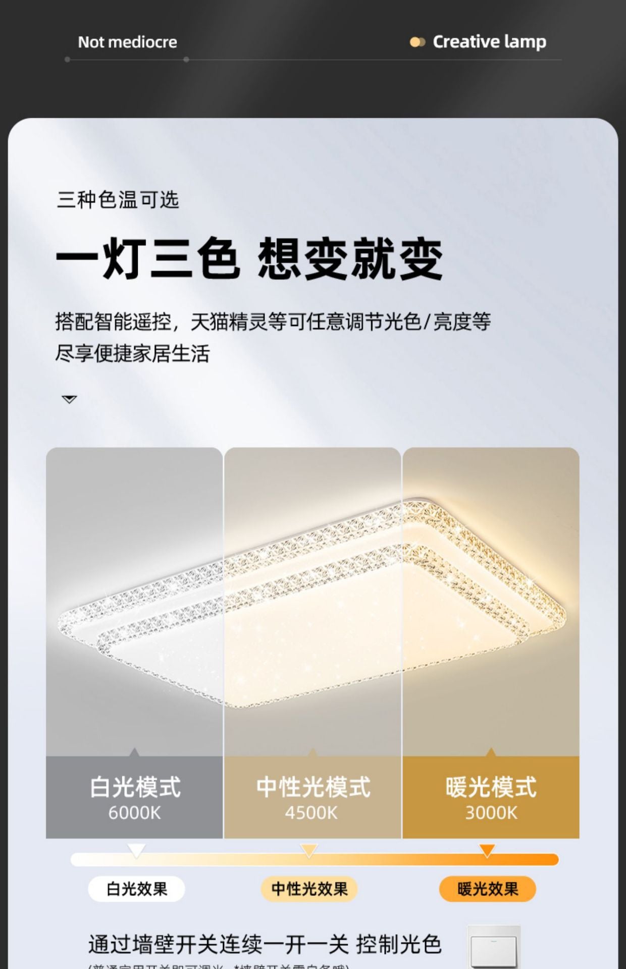 Lamp in the living room led Ceiling lamp, simple modern style, trendy with a high-end feel2025New model main headlight elegant lighting fixture