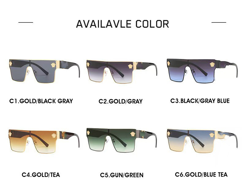 New style one-piece sunglasses10086 European and American style unisex sunglasses modern sunglasses