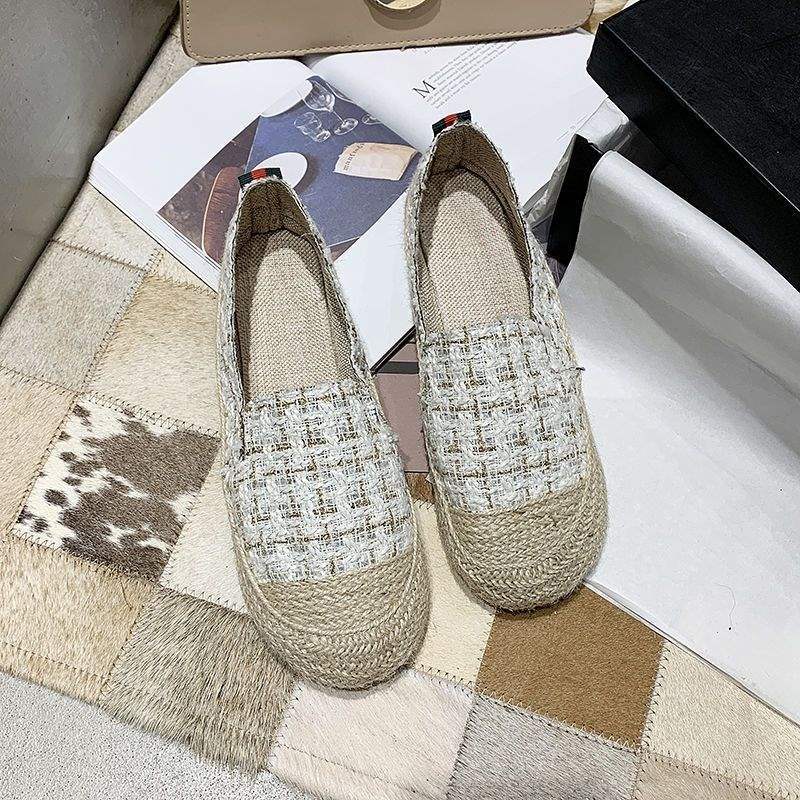 Women's Slip-On Fisherman Shoes Lazy Loafers2025Spring and Autumn New Style Flat Casual Loafers for Women