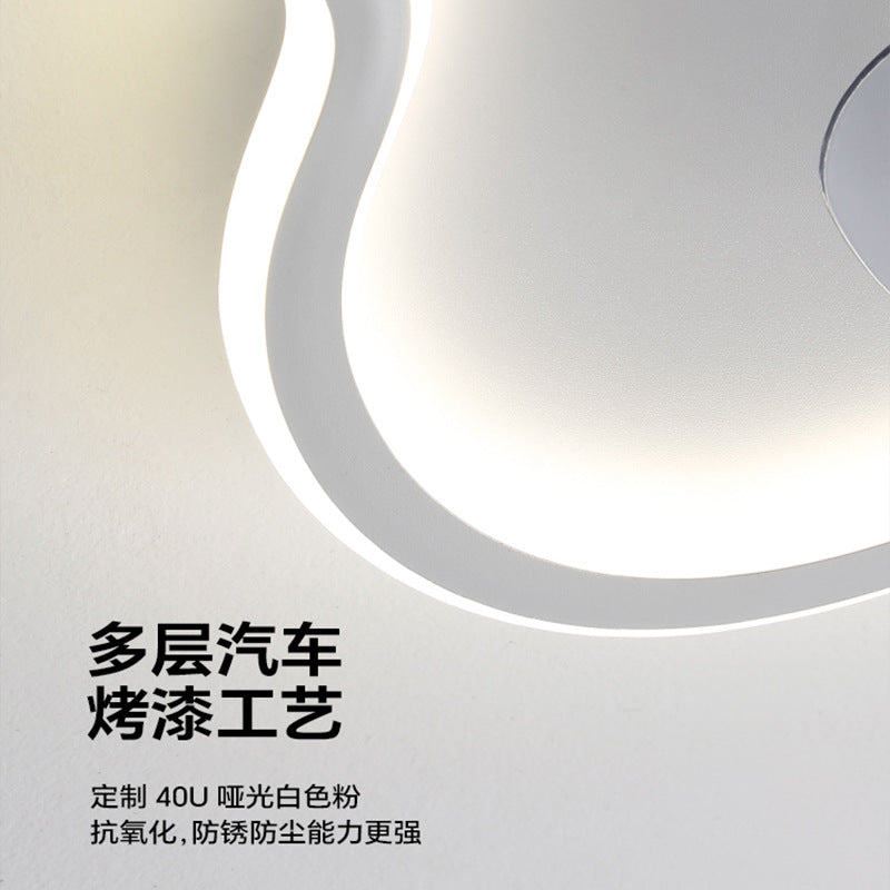 Bedroom Dining Room Invisible Ceiling Fan Light Living Room with Fan Integrated Light Tmall Smart Ultra-thin Ceiling Fan Light Simple