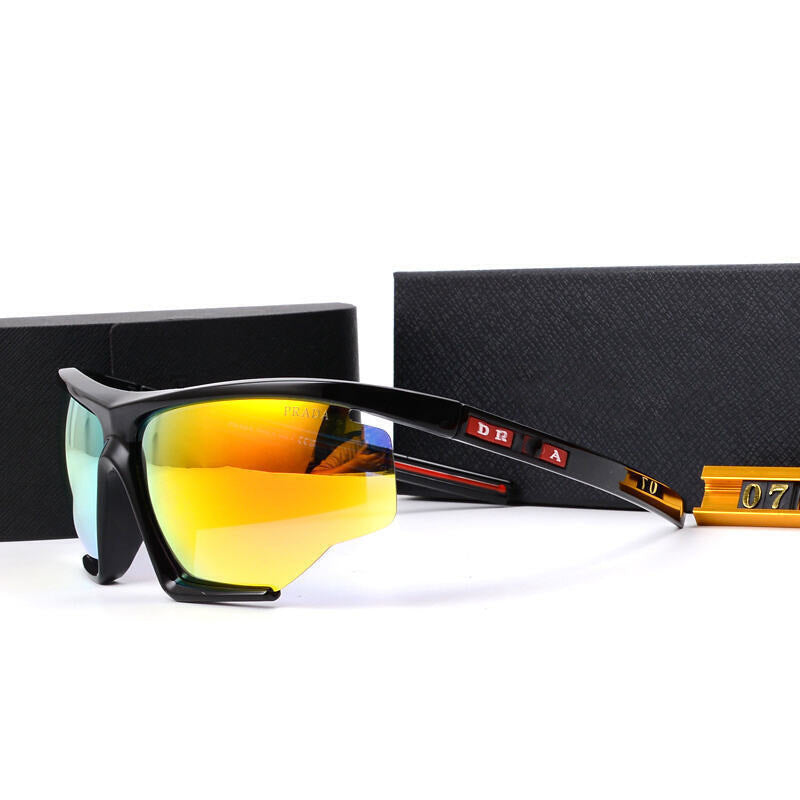 New p Home Sports Sunglasses European and American Internet Celebrity Driving UV Protection Cycling Windproof Goggles High-end Sunglasses