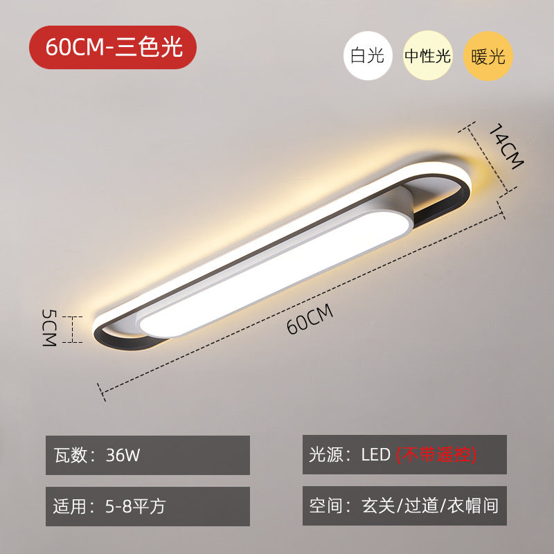 Simple and Modern led Ceiling Light Strip Shape Lamp for Training Room Classroom Gym Car Beauty Lighting Fixture