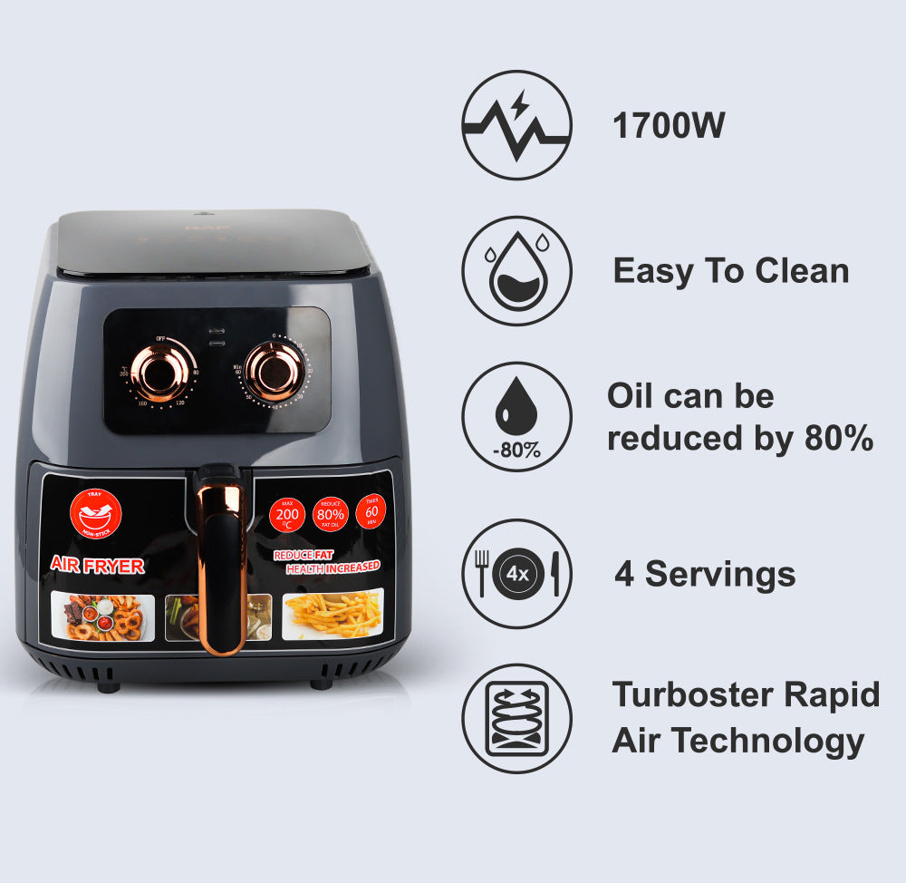 RAF European Standard Wholesale Air Fryer Household Multi-Functional Intelligent French Fries Large Capacity Fully Automatic Fryer