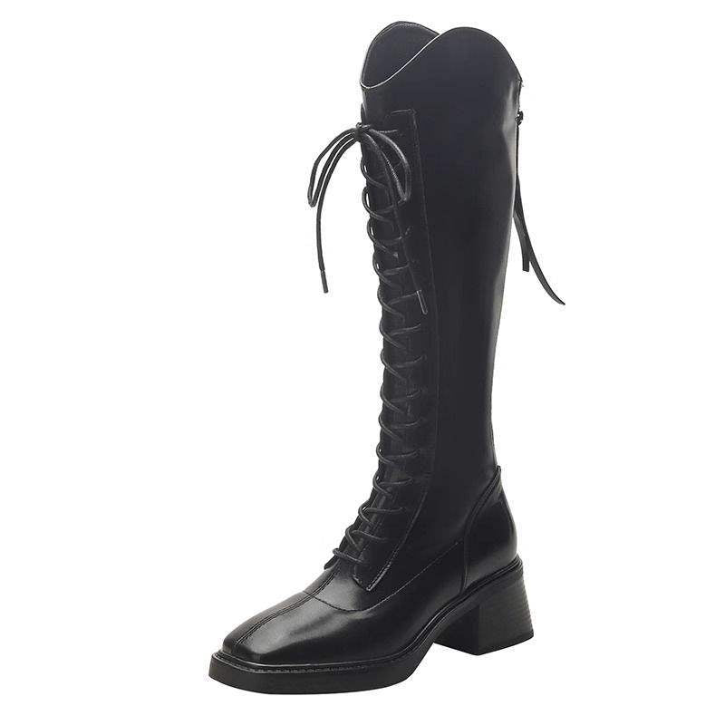 High Heel Long Boots for Women2025New Autumn and Winter Martin Boots with a High Tube Design, Popular on Social Media