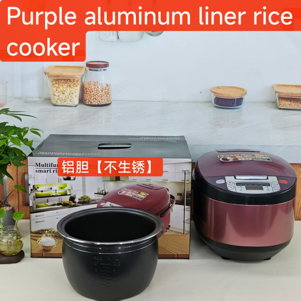 5LRicecooker English Rice Cooker5L Home Smart Reservation Factory Direct Sale Aluminum Alloy Inner Tank