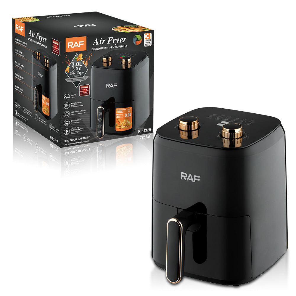 RAF US Standard Multifunctional Air Fryer Machine Household Fully Automatic Intelligent3L Large Capacity Electric Fryer