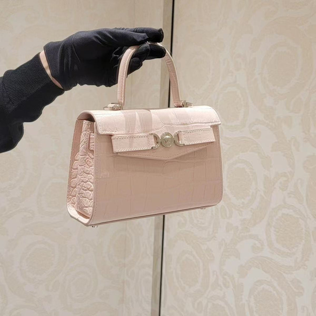 Let Me Shine Zhao Lusi Xu Yan Same Style Punch Bag2025New crocodile leather pattern handbag single shoulder crossbody bag