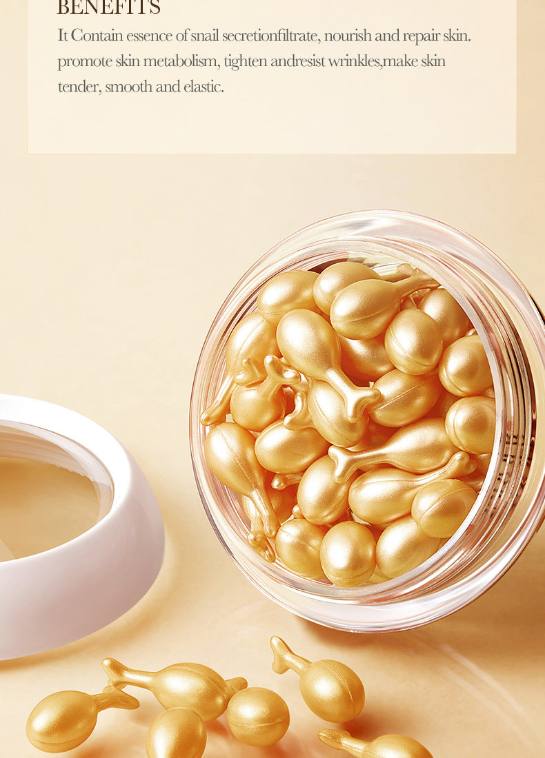 Full English Capsule Essential Oil SADOER Snail Essence Milk Moisturizing and Rejuvenating Cream  Foreign Trade Wholesale