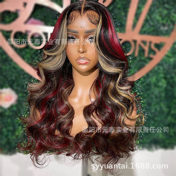 13x6 Lace Front Burgundy  Synthetic  Glueless Wig wholesale