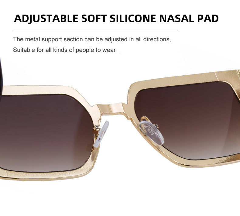 European and American Fashion Large Frame Sunglasses for Women, Sun Protection Outdoor Sunglasses, Wholesale Big Brand Glasses sunglasses