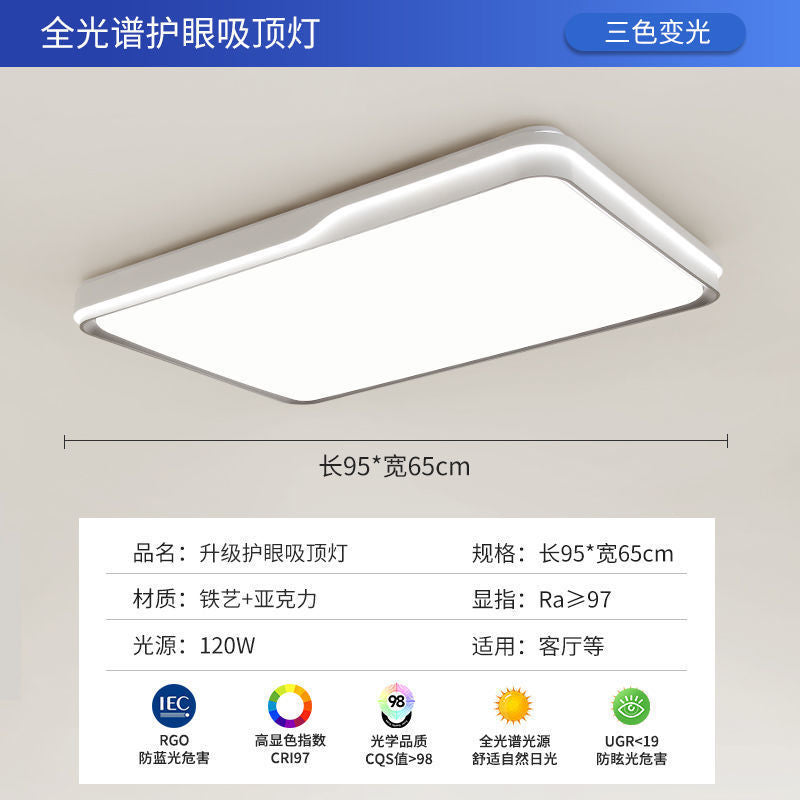 Full Spectrum Bedroom Lamp Cream Style Room Lamp Simple Modern Living Room led Eye Protection Ceiling Lamp Children's Room Lamp