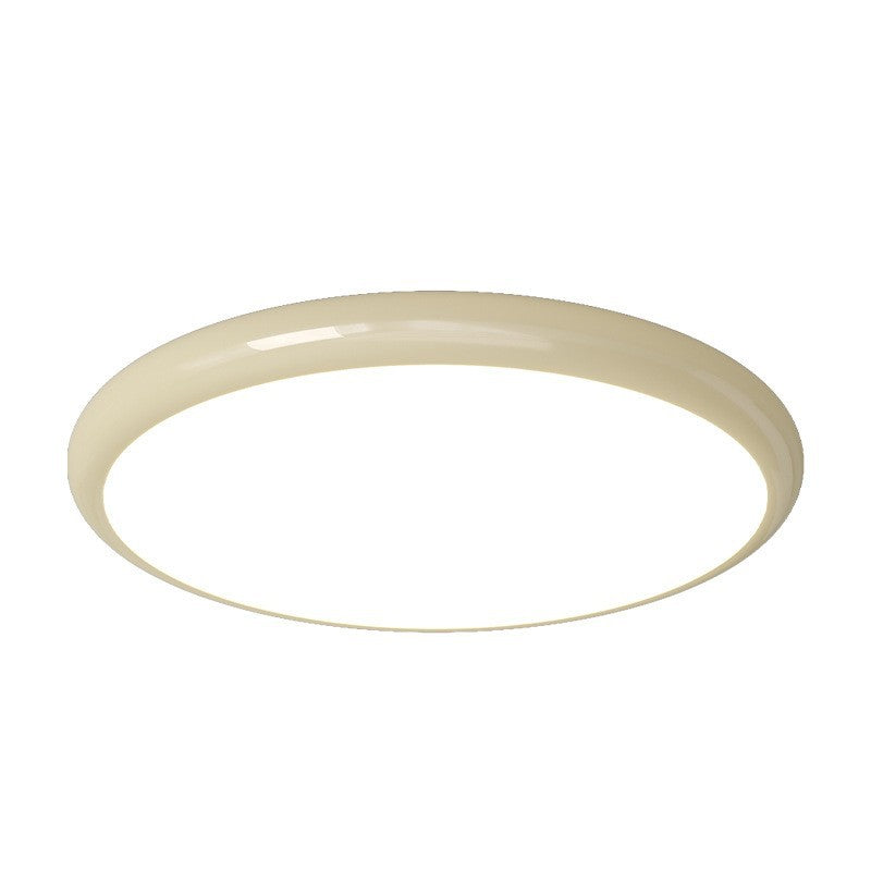 奶油色主卧灯，圆形北欧吸顶灯，LED铁艺书房灯，创意客厅灯，营造家居氛围