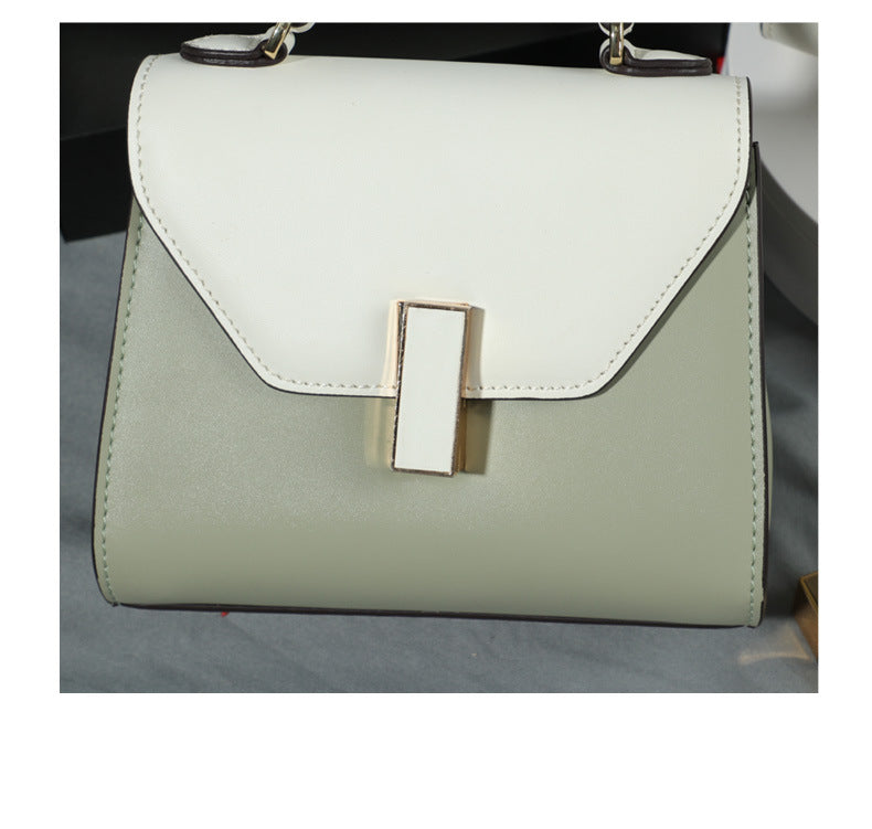 2024New Kelly Bag Yao Chen Same Style Single Shoulder Crossbody Handbag Small Square Bag European and American Fashion Casual Women's Bag