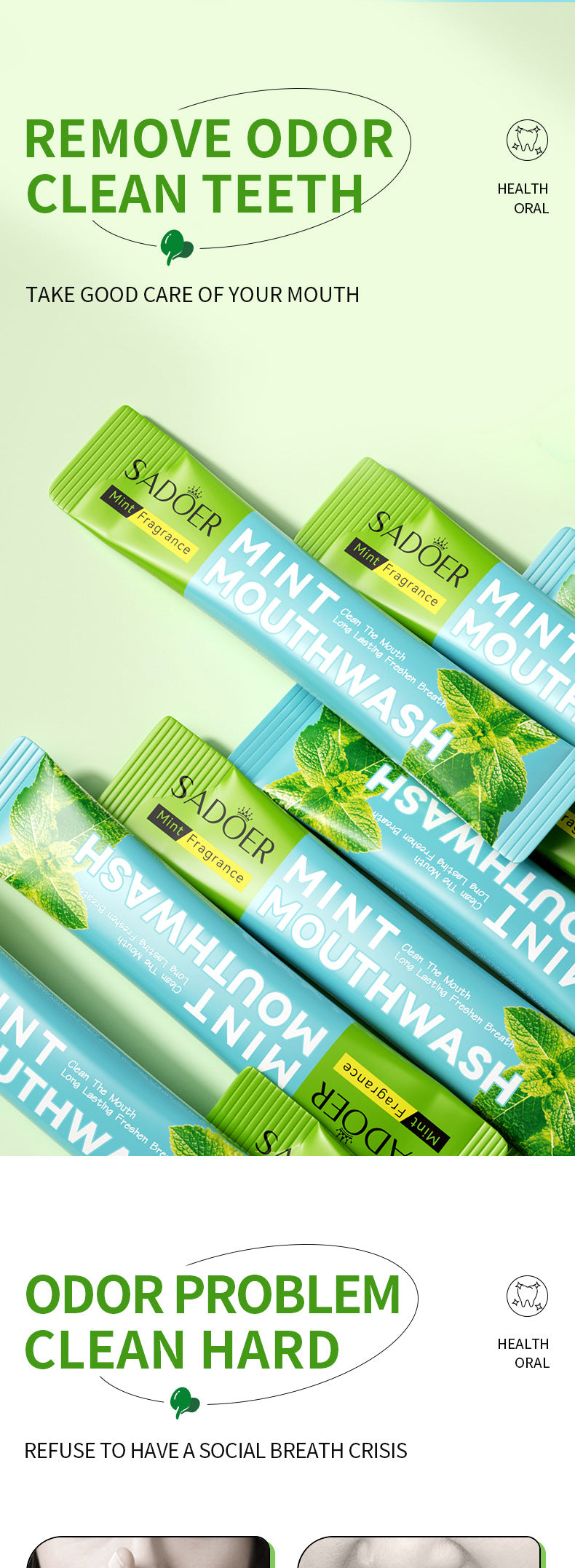 Cross-border Lemon Mouthwash Strips Oral Care Disposable Portable Cleaning Export Manufacturer Wholesale