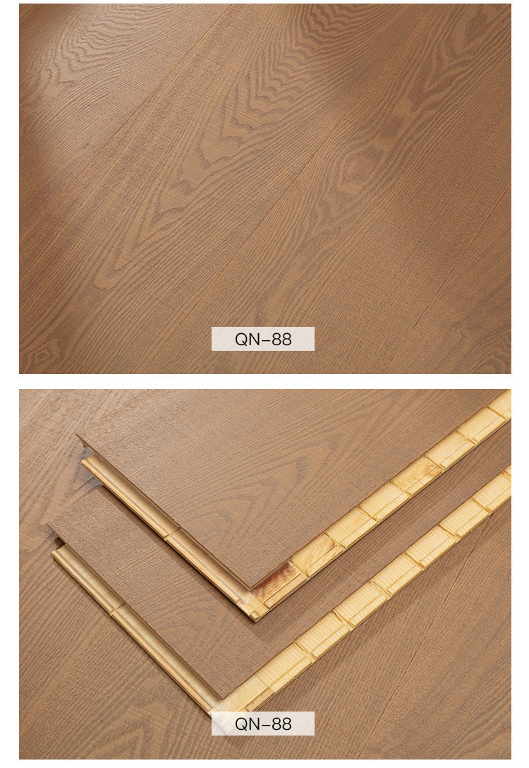 Source Factory European White Oak Pure Three-Layer Solid Wood Flooring for Underfloor Heating Modern Style Villa Home Use ENF Environmental Protection