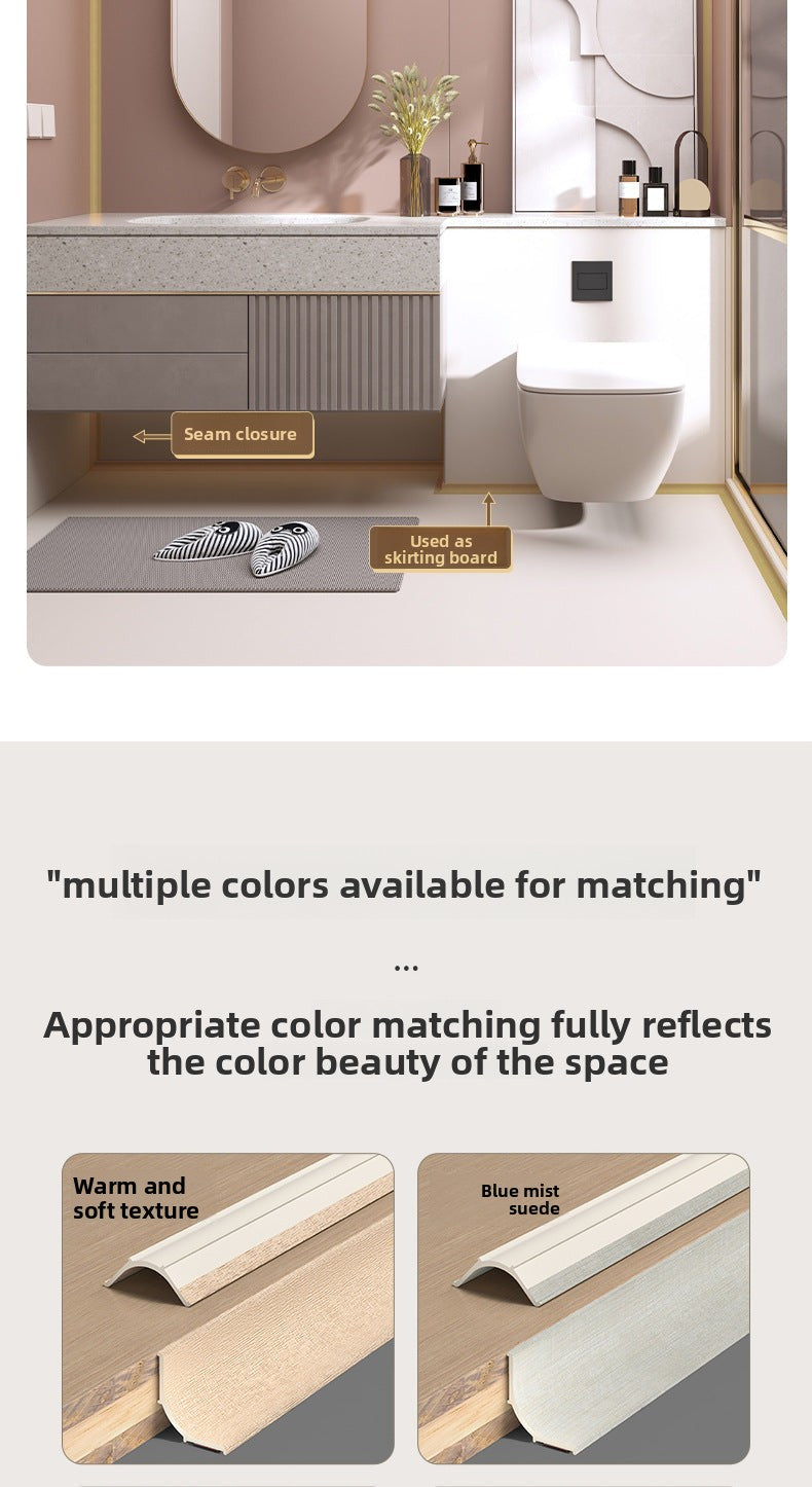 PVC Flexible self-adhesive internal corner trim for wall gaps and floor decoration, conceals imperfections, can be bent, and is suitable for ceiling trim