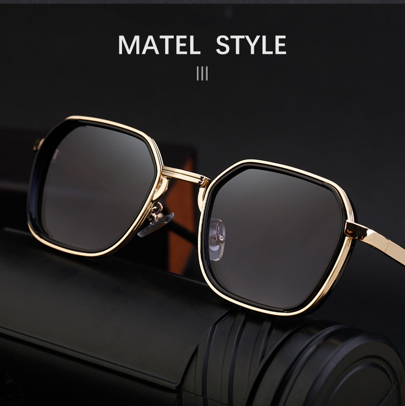 2025New European and American Fashion Square Frame Sunglasses for Men, Simple and Stylish Wholesale Sunglasses for Men sunglasses