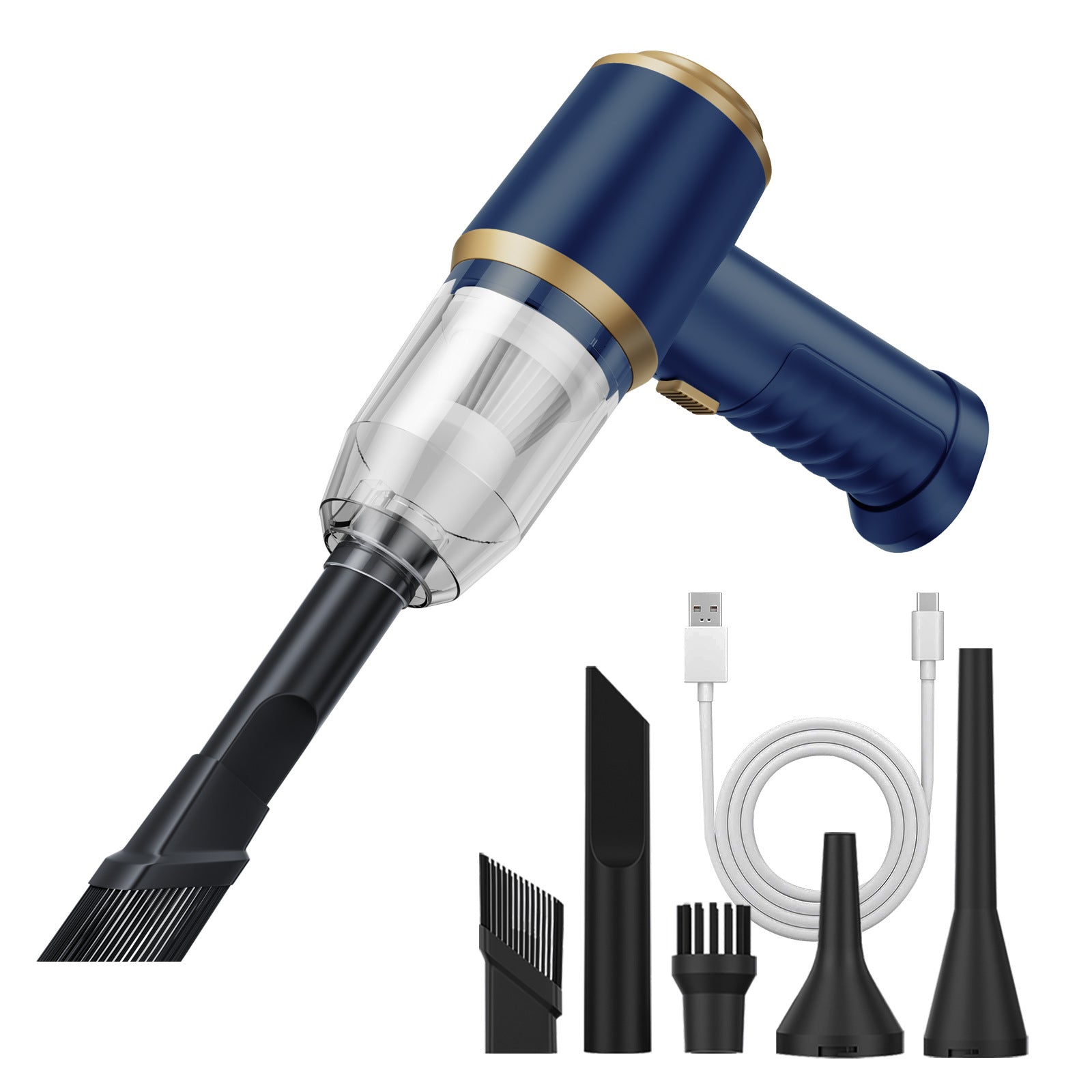 Car Wireless Vacuum Cleaner Multi-Function Blowing and Suction Household Small Air Extraction Handheld High-Power Dust Blower Customization