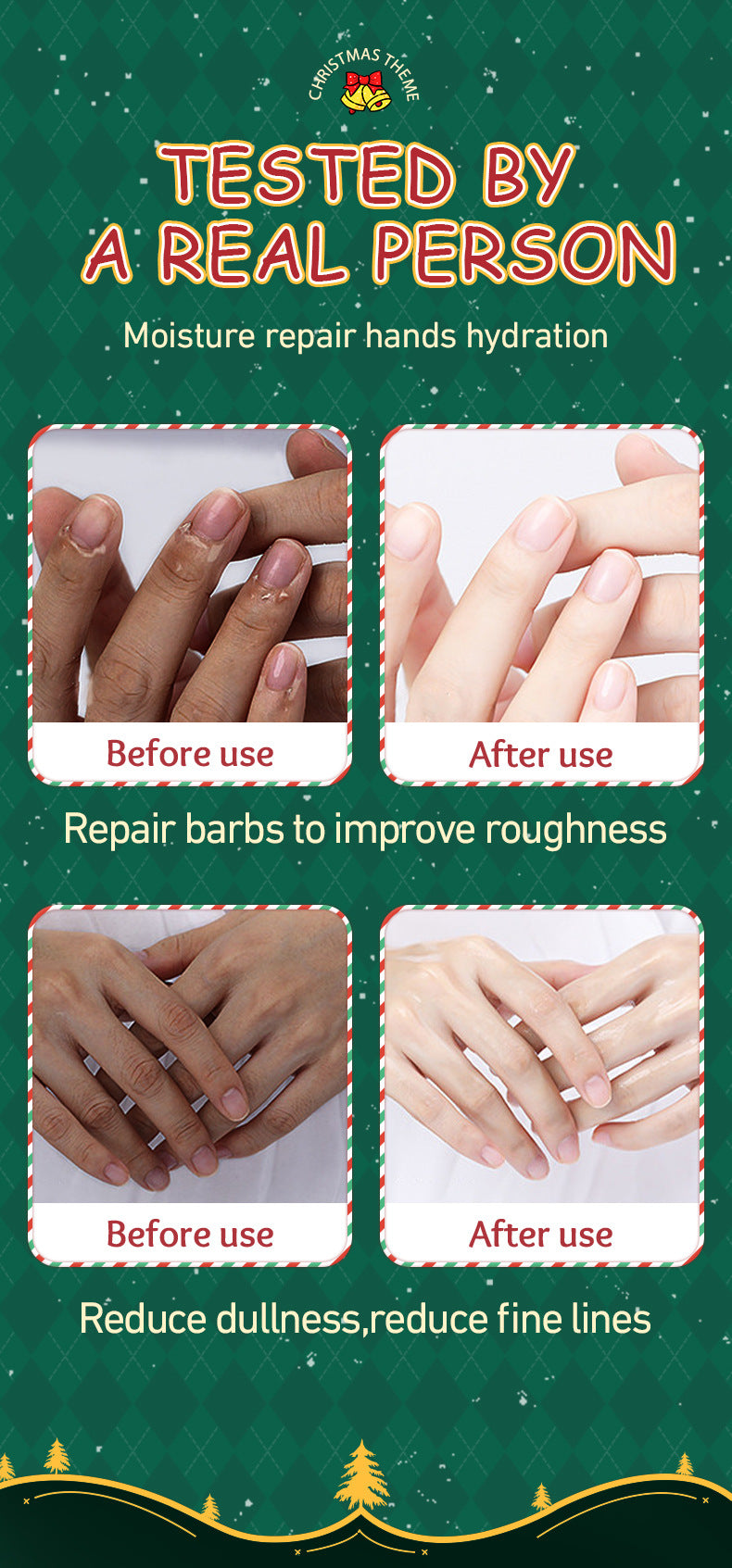 Full English Christmas Moisturizing Anti-Chapped Hand Cream Five-Piece Set SADOER Autumn and winter hand cream  foreign trade wholesale