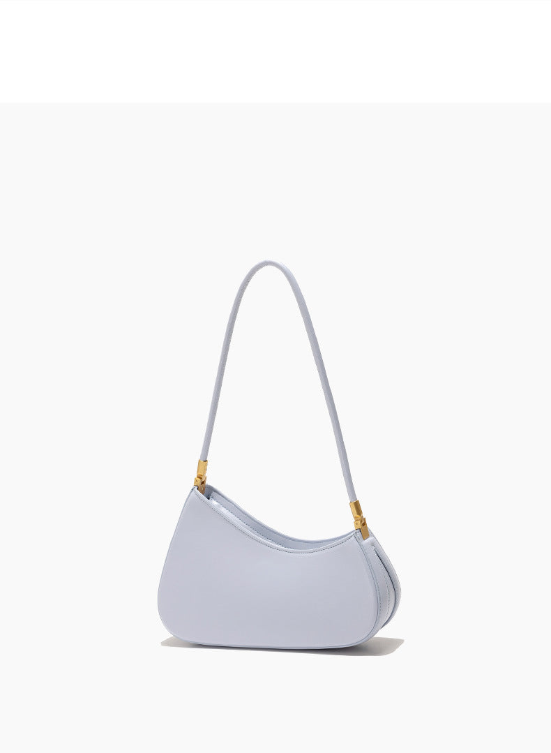 European and American Niche French Retro Underarm Fashion Women's Bag Light Luxury Simple Large Capacity Handbag Women's Single Shoulder Baguette Bag