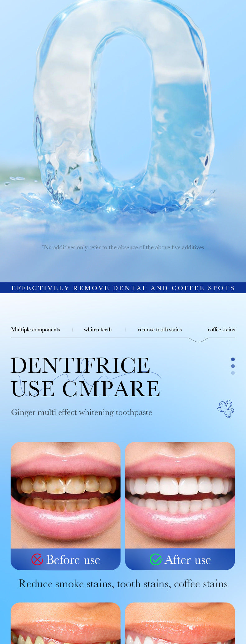 Full English Mint Toothpaste100gSADOER Propolis Sea Salt Ginger Cleans Tartar Strengthens Teeth  Wholesale