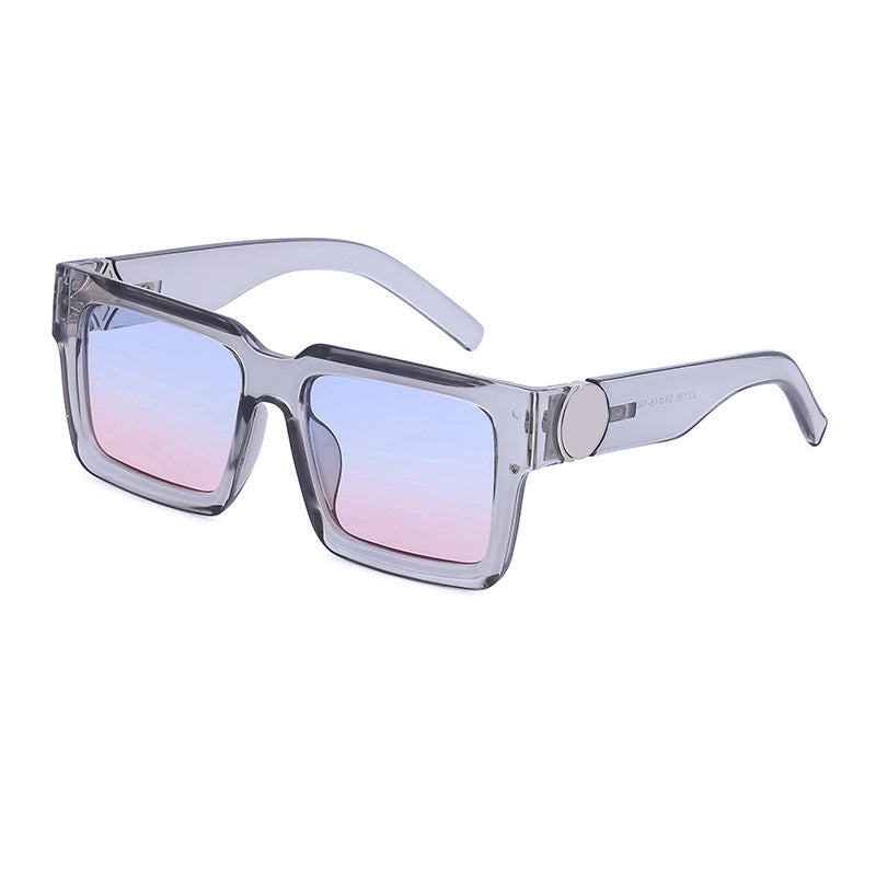 20252024 New Rich Man Sunglasses Men Trendy High-end Square Frame Sunglasses Men Glasses sunglass