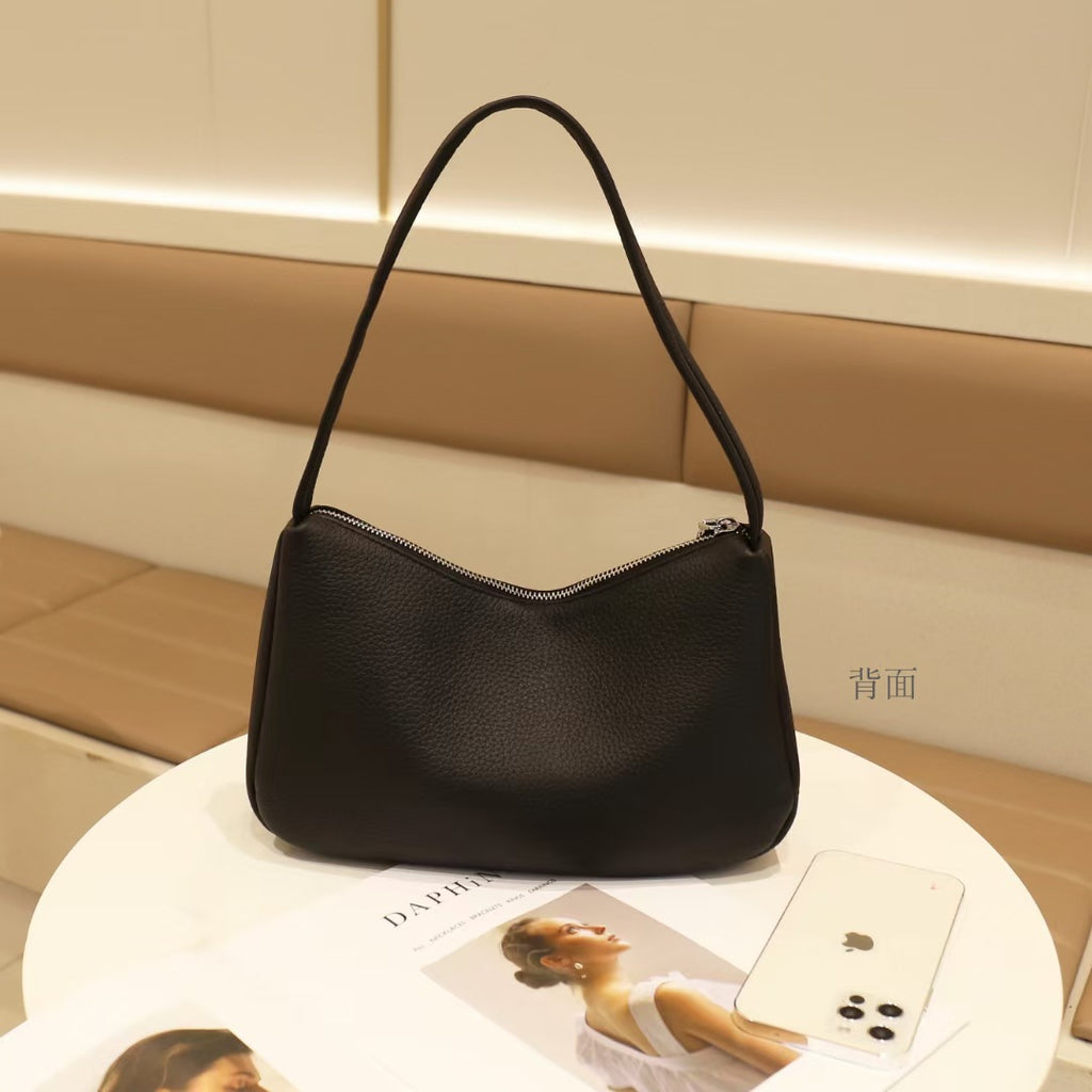 Guangzhou Luggage2025New Niche Simple Women's Bag Summer Versatile High-End Large Capacity Genuine Leather Underarm Bag