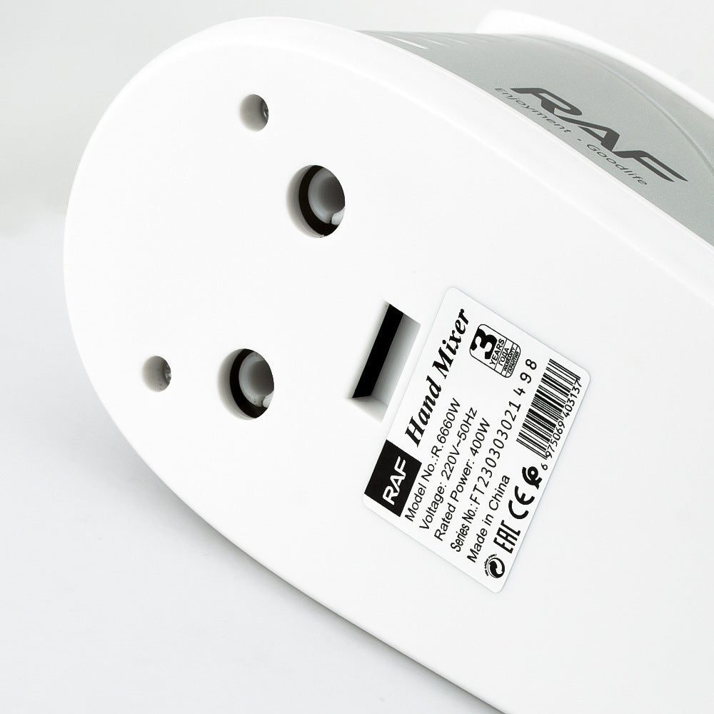 RAF European Standard5Electric Egg Beater Household Handheld High-Power Egg Mixer Dough Kneading Baking Blender R6660