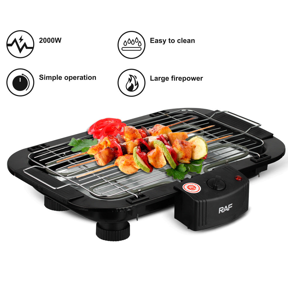 Home Electric Grill Outdoor BBQ Barbecue plate Hot-selling Gathering Electric Grill Pan Multifunctional Small Home Appliance Barbecue Grill