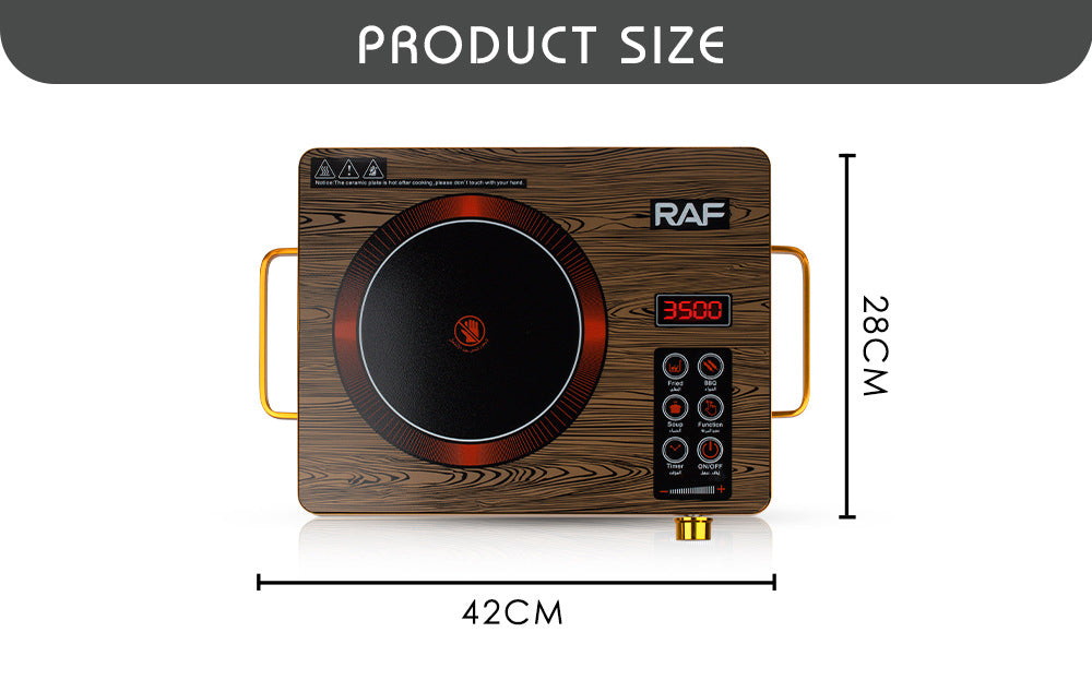 European-style Household High-power Intelligent Electric Ceramic Stove Multifunctional Stir-Fry Light Wave Energy-Saving Induction Cooker3500W