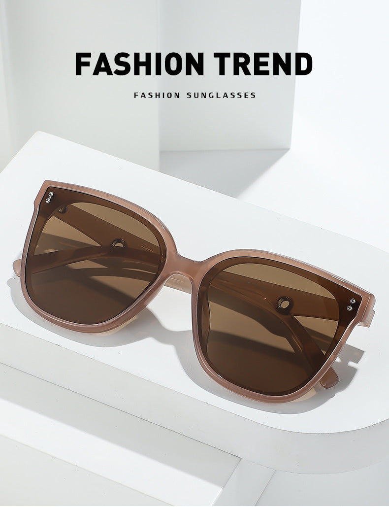 gm Same Style Korean Fashion TR90Polarized Sunglasses for Men and Women Anti-glare Square Frame Sunglasses Wholesale