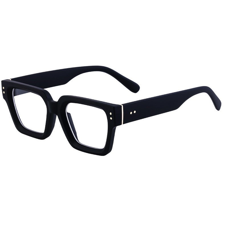 2025New European and American Fashion Square Frame Glasses for Women, Can Be Paired with Prescription or Non-Prescription Lenses, Men's Optical Frames Wholesale