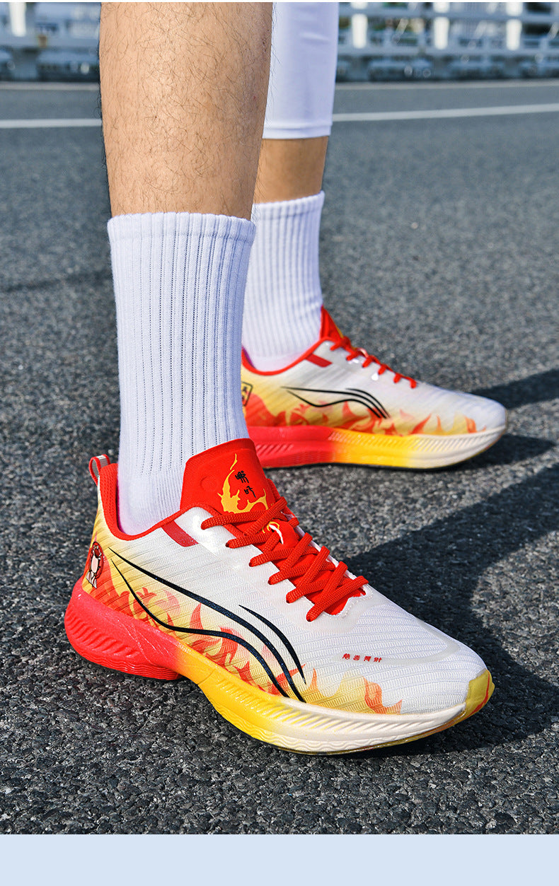 2025Autumn New Parent-Child Nezha Ao Bing Fashion Casual Sports Shoes Popcorn Carbon Plate Lightweight Comfortable Running Shoes