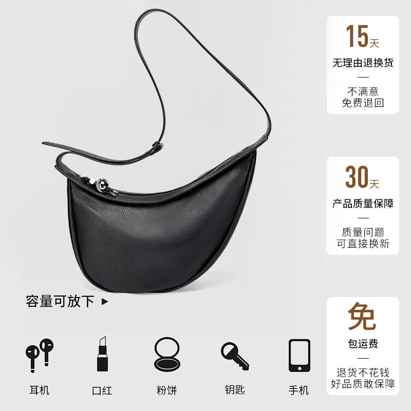 New Fashion Women's Dumpling Bag, Unique Design Casual Women's Chest Bag, Trendy Versatile Single Shoulder Crossbody Underarm Bag