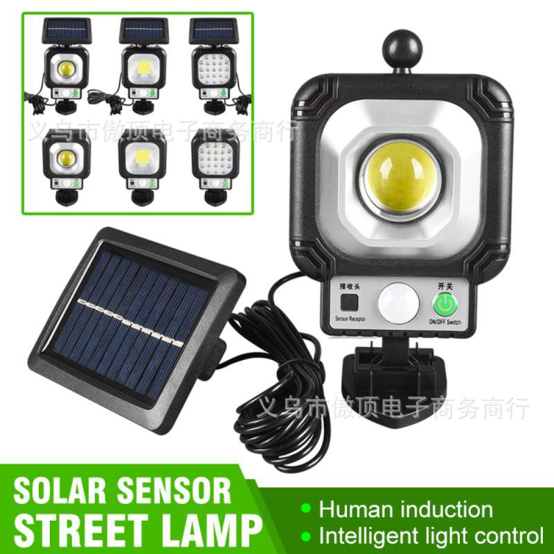 Outdoor Solar Light Lithium Battery Street Light Split Type Garden Light LED Wall Lamp Human Body Sensor Garden Light