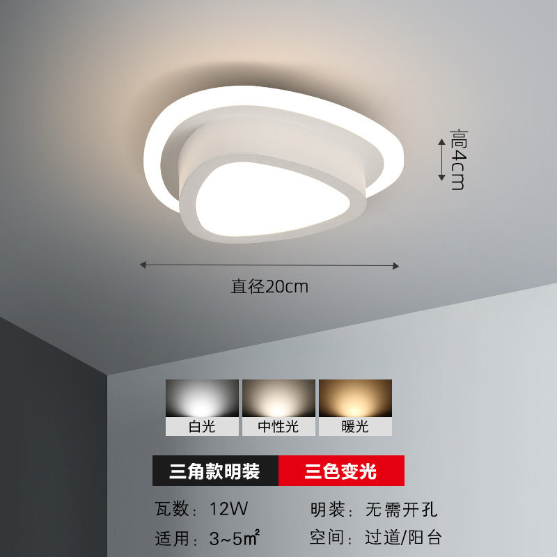 Corridor Light led Aisle Light Simple Modern Entryway Light Ceiling Embedded Household Spotlight Surface Mounted Downlight