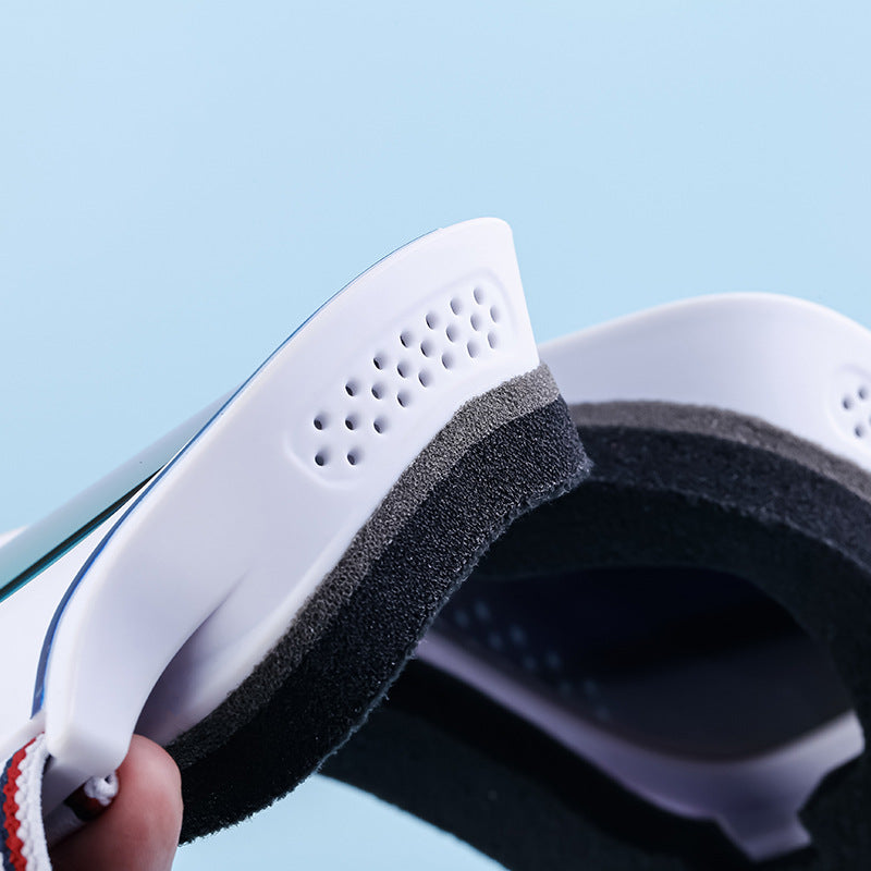 Fashion Large Frame Integrated Sunglasses for Women Trendy Sports Outdoor Cycling Windproof Coldproof Anti-fog Ski Goggles for Men