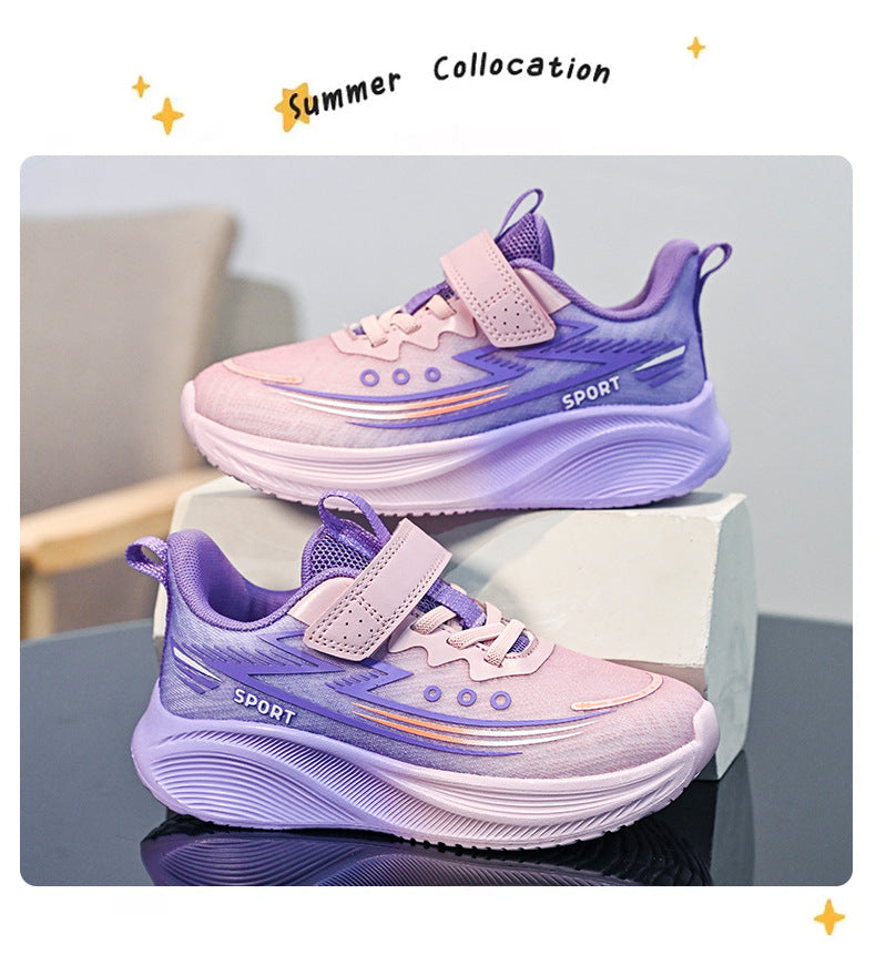 2025Spring New Children's Shoes for Big Kids Lightweight Breathable Boys' Sports Shoes Children's Casual Versatile Girls' Running Shoes