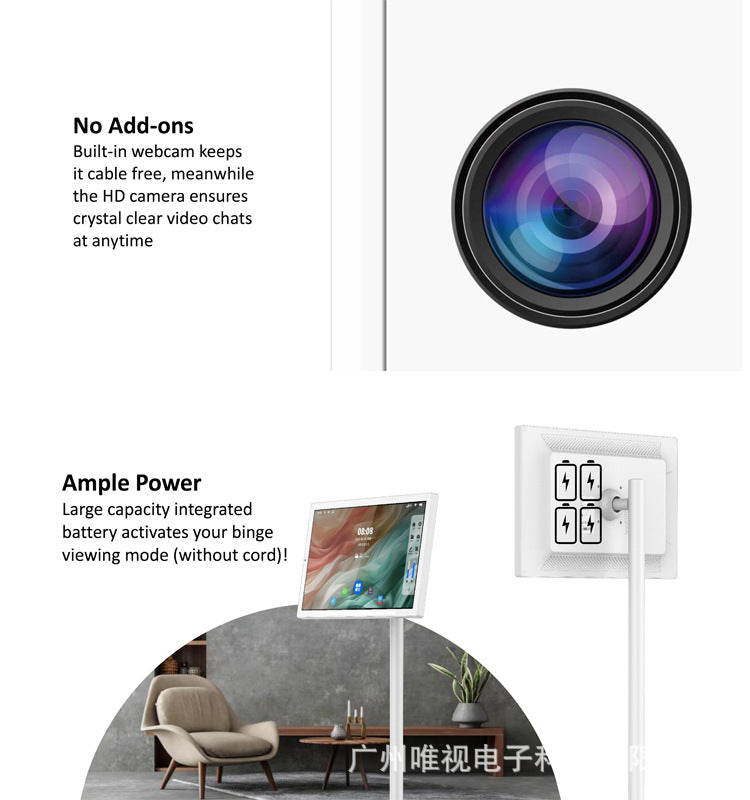 Weishi VSTI 22/27/32Best Friend Electric Capacitive Touch Screen Projection Movable Live Streaming Fitness Live Streaming Screen