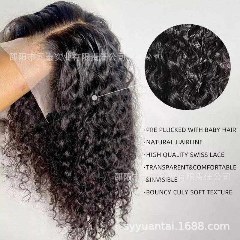 Curly Lace Front Synthetic  Wig Lace Frontal for Black Women