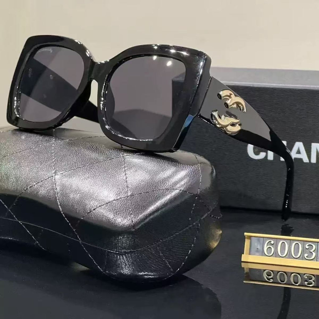 Xiaoxiangjia Large Frame Fashion European and American Trend Sunglasses Unisex Rectangular Retro Style sunglasses