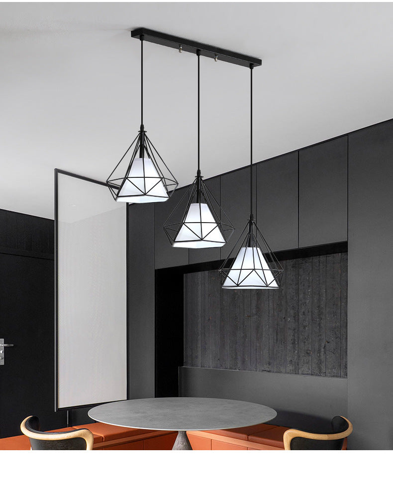 Restaurant Chandelier Three-Head Light Luxury Lighting Modern Simple Dining Table Bar Counter led Long Strip Dining Room Light2025New Year