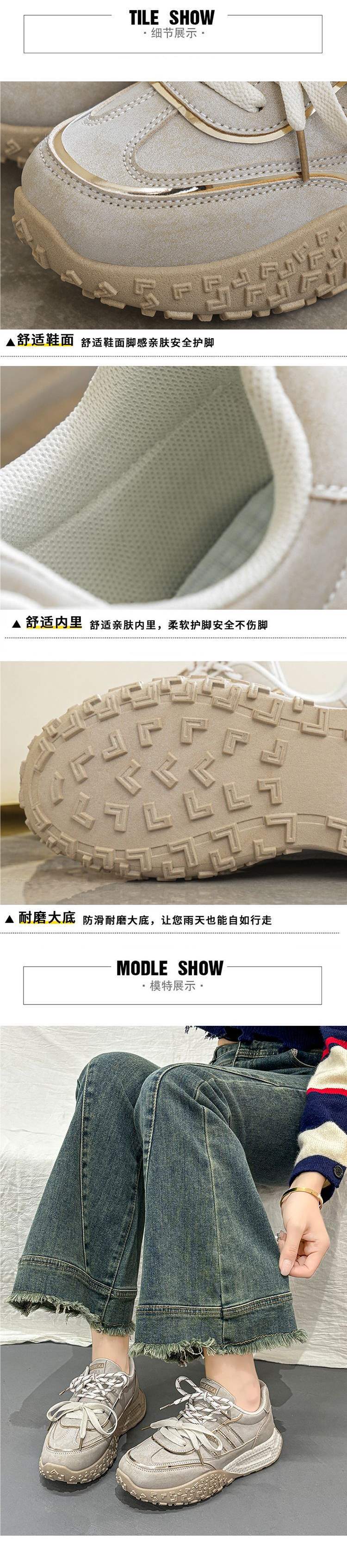 2025Summer women's shoes new breathable shoes for women ins Korean Style Versatile Thick-Soled Sneakers Casual Dad Trendy Shoes