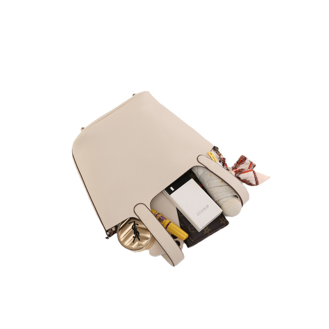 European and American Large Capacity Handbag Classic Fashion Women's Bag Niche Versatile Trendy Lychee Pattern Basket Shoulder Crossbody Bag