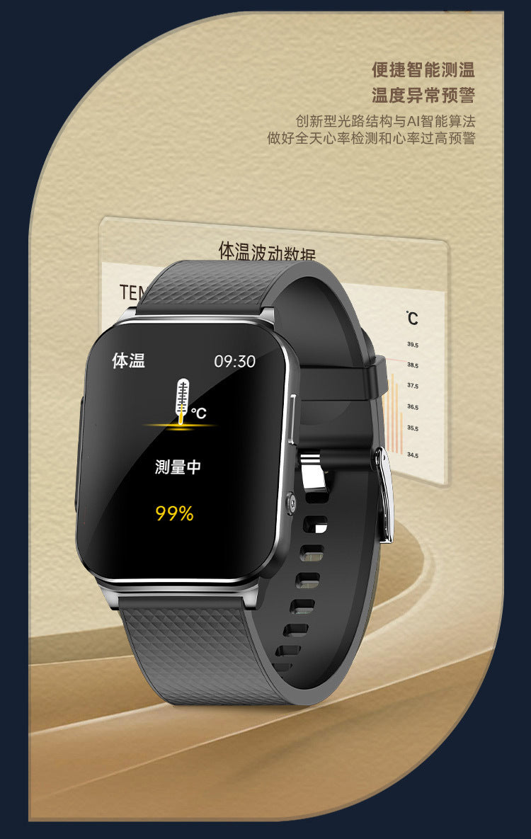 EP03Smart Watch24Hourly Real-Time Updates ECG ECG non-invasive blood sugar blood pressure oxygen monitoring smartwatch