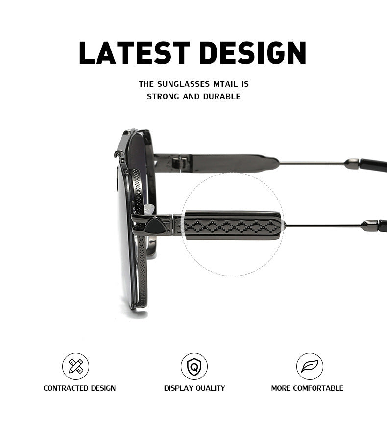 Double Bridge Toad Glasses Men's European and American Fashion Punk Style Sunglasses Outdoor Sports Sun Protection Glasses sunglasses