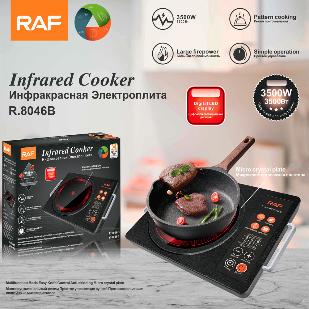 RAF European Standard Electric Ceramic Stove for Home Use, Multi-Functional High-Power Stir-Fry Hot Pot Induction Cooker, Countertop Electric Stove for Stir-Frying and Cooking