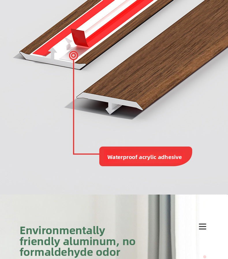 PVC Edge trim T Wooden floor trim strip, wooden threshold edge trim, tile joint decorative strip, doorway stone edge trim strip