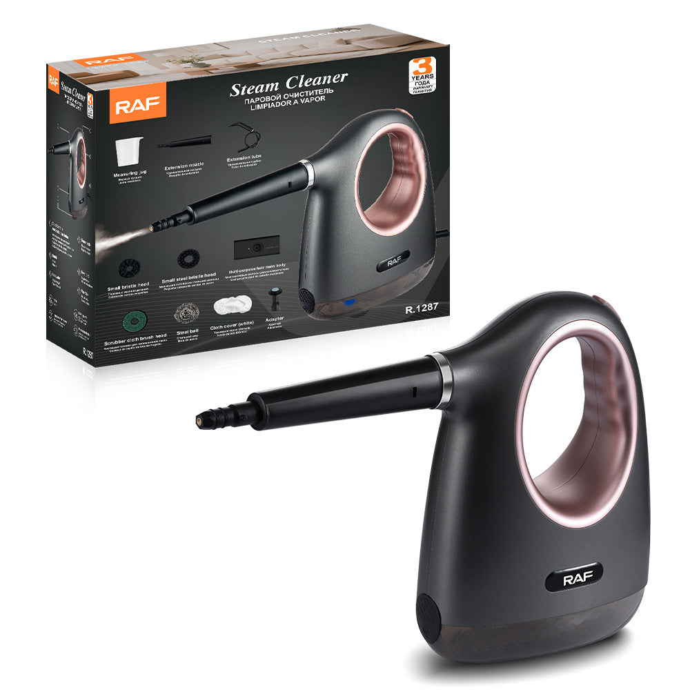 RAF EU Plug Handheld Small Portable Vertical Multi-Functional Steam Cleaner Wipe Household Steam Cleaning Brush